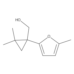 [2,2-Dimethyl-1-(5-methylfuran-2-yl)cyclopropyl]methanol结构式