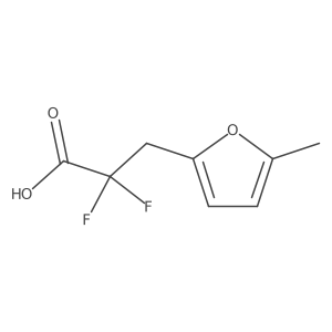 2,2-Difluoro-3-(5-methylfuran-2-yl)propanoic acid Structure