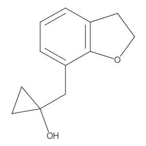 1-[(2,3-Dihydro-1-benzofuran-7-yl)methyl]cyclopropan-1-ol Structure