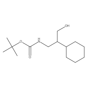 tert-butyl N-(2-cyclohexyl-3-hydroxypropyl)carbamate Structure
