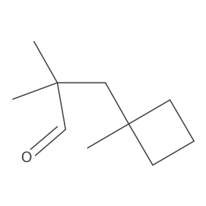 2,2-Dimethyl-3-(1-methylcyclobutyl)propanal Structure