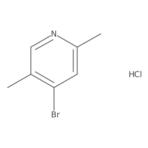 4-Bromo-2,5-dimethylpyridine hydrochloride结构式