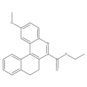 Ethyl 2-methoxy-7,8-dihydrobenzo[k]phenanthridine-6-carboxylate Structure