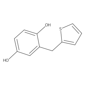 2-(2-Thienylmethyl)-1,4-benzenediol结构式