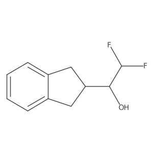 1-(2,3-dihydro-1H-inden-2-yl)-2,2-difluoroethan-1-ol结构式