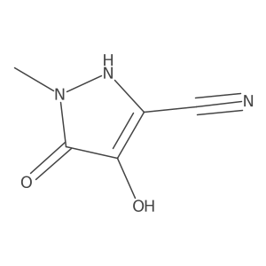 1H-Pyrazole-3-carbonitrile, 4,5-dihydroxy-1-methyl- Structure