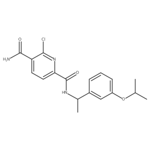6-chloro-N2-{1-[3-(propan-2-yloxy)phenyl]ethyl}pyridine-2,5-dicarboxamide Structure