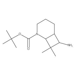 Tert-butyl 7-amino-8,8-dimethyl-2-azabicyclo[4.2.0]octane-2-carboxylate结构式