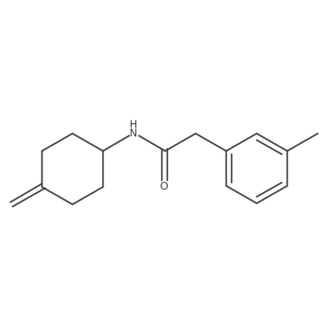 N-(4-methylidenecyclohexyl)-2-(3-methylphenyl)acetamide结构式