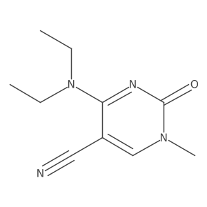 4-(Diethylamino)-1-methyl-2-oxo-1,2-dihydropyrimidine-5-carbonitrile结构式