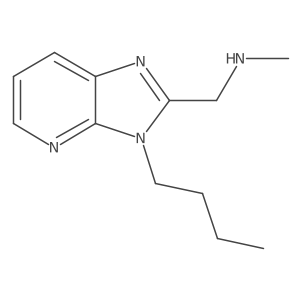 1-(3-butyl-3H-imidazo[4,5-b]pyridin-2-yl)-N-methylmethanamine结构式