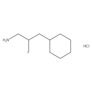 3-Cyclohexyl-2-fluoropropan-1-amine hydrochloride Structure