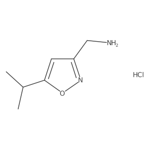 [(5-Isopropylisoxazol-3-yl)methyl]amine hydrochloride结构式