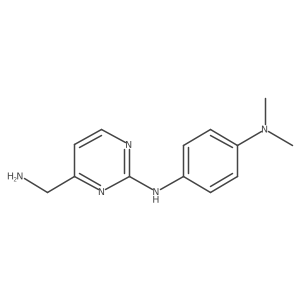 N4-[4-(aminomethyl)pyrimidin-2-yl]-N1,N1-dimethylbenzene-1,4-diamine结构式