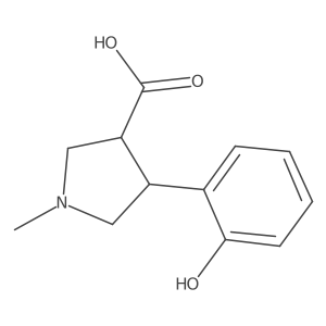 4-(2-Hydroxyphenyl)-1-methylpyrrolidine-3-carboxylic acid结构式