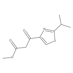 Methyl 3-oxo-3-[2-(propan-2-yl)-1,3-thiazol-4-yl]propanoate Structure