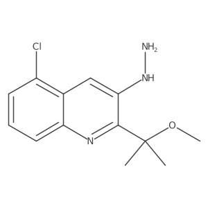 5-Chloro-3-hydrazinyl-2-(2-methoxypropan-2-yl)quinoline Structure