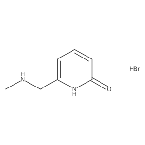 6-[(Methylamino)methyl]-1,2-dihydropyridin-2-one hydrobromide结构式