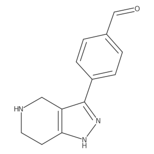 4-{2H,4H,5H,6H,7H-pyrazolo[4,3-c]pyridin-3-yl}benzaldehyde结构式