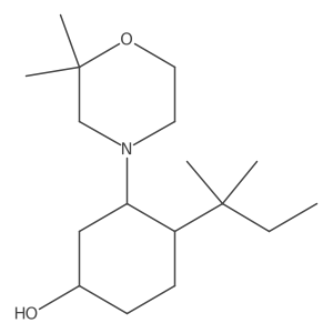 3-(2,2-Dimethylmorpholin-4-yl)-4-(2-methylbutan-2-yl)cyclohexan-1-ol Structure
