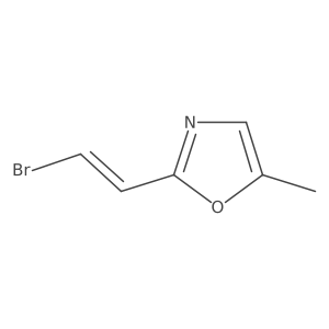 2-(2-Bromoethenyl)-5-methyl-1,3-oxazole Structure