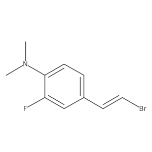 4-(2-bromoethenyl)-2-fluoro-N,N-dimethylaniline结构式