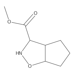 Methyl hexahydro-2H-cyclopenta[d]isoxazole-3-carboxylate结构式