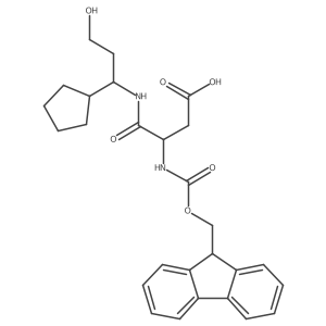3-[(1-cyclopentyl-3-hydroxypropyl)carbamoyl]-3-({[(9H-fluoren-9-yl)methoxy]carbonyl}amino)propanoic acid Structure