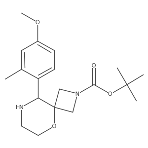 Tert-butyl 9-(4-methoxy-2-methylphenyl)-5-oxa-2,8-diazaspiro[3.5]nonane-2-carboxylate Structure