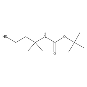 tert-butyl N-(2-methyl-4-sulfanylbutan-2-yl)carbamate Structure