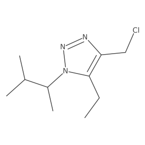 4-(chloromethyl)-5-ethyl-1-(3-methylbutan-2-yl)-1H-1,2,3-triazole Structure