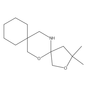 3,3-Dimethyl-2,6-dioxa-15-azadispiro[4.2.5^{8}.2^{5}]pentadecane结构式