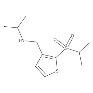 (Propan-2-yl)({[2-(propane-2-sulfonyl)thiophen-3-yl]methyl})amine结构式