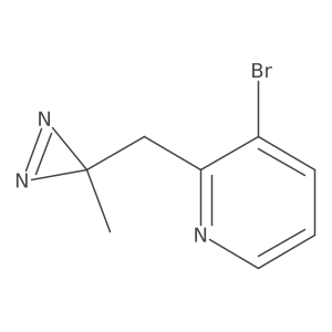 3-bromo-2-[(3-methyl-3H-diazirin-3-yl)methyl]pyridine Structure
