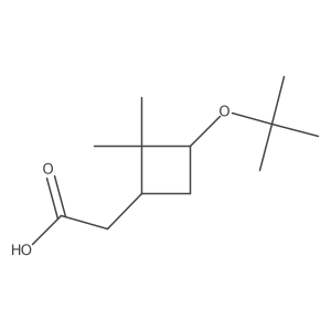 2-(3-(tert-Butoxy)-2,2-dimethylcyclobutyl)acetic acid Structure