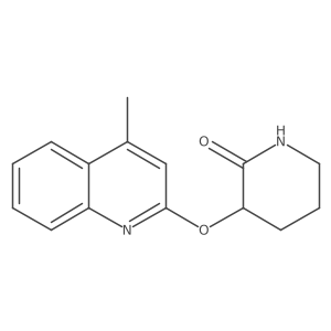 3-[(4-Methylquinolin-2-yl)oxy]piperidin-2-one Structure