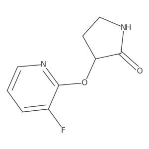 3-[(3-Fluoropyridin-2-yl)oxy]pyrrolidin-2-one Structure