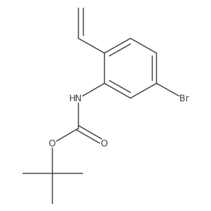 tert-butyl N-(5-bromo-2-ethenylphenyl)carbamate Structure