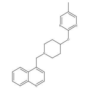 4-({4-[(5-Methylpyrimidin-2-yl)oxy]piperidin-1-yl}methyl)quinoline Structure