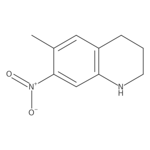 6-Methyl-7-nitro-1,2,3,4-tetrahydroquinoline结构式