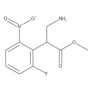 Methyl 3-amino-2-(2-fluoro-6-nitrophenyl)propanoate结构式