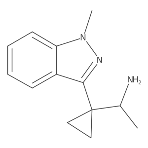 1-[1-(1-methyl-1H-indazol-3-yl)cyclopropyl]ethan-1-amine Structure