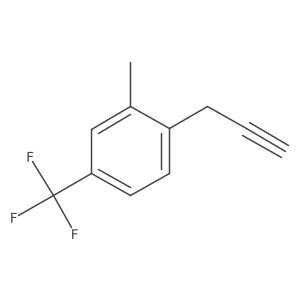 2-Methyl-1-(prop-2-yn-1-yl)-4-(trifluoromethyl)benzene Structure