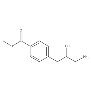 Methyl 4-(3-amino-2-hydroxypropyl)benzoate结构式