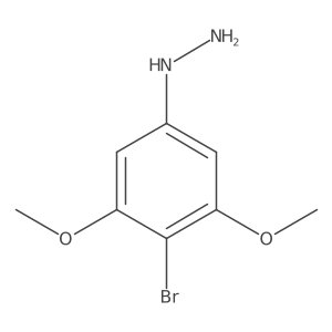 (4-Bromo-3,5-dimethoxyphenyl)hydrazine结构式