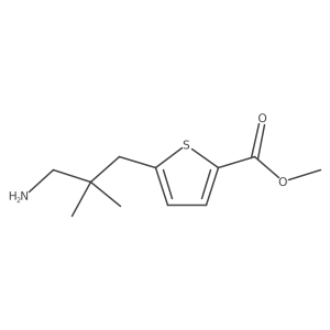 Methyl 5-(3-amino-2,2-dimethylpropyl)thiophene-2-carboxylate Structure