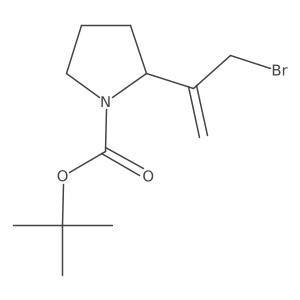 Tert-butyl 2-(3-bromoprop-1-en-2-yl)pyrrolidine-1-carboxylate Structure