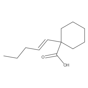 1-(Pent-1-en-1-yl)cyclohexane-1-carboxylic acid Structure