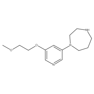 1-(5-Methoxyethoxy-pyridin-3-yl)-homopiperazine Structure