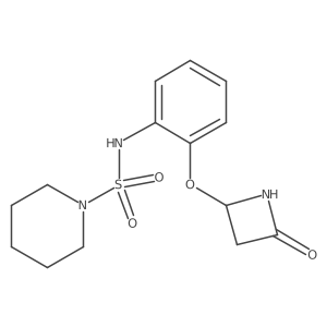 N-{2-[(4-oxoazetidin-2-yl)oxy]phenyl}piperidine-1-sulfonamide Structure